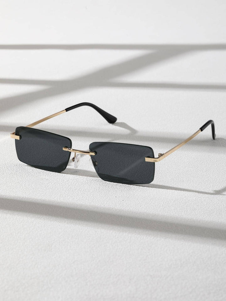 Old Money Two-Tone Metal Rimless Glasses