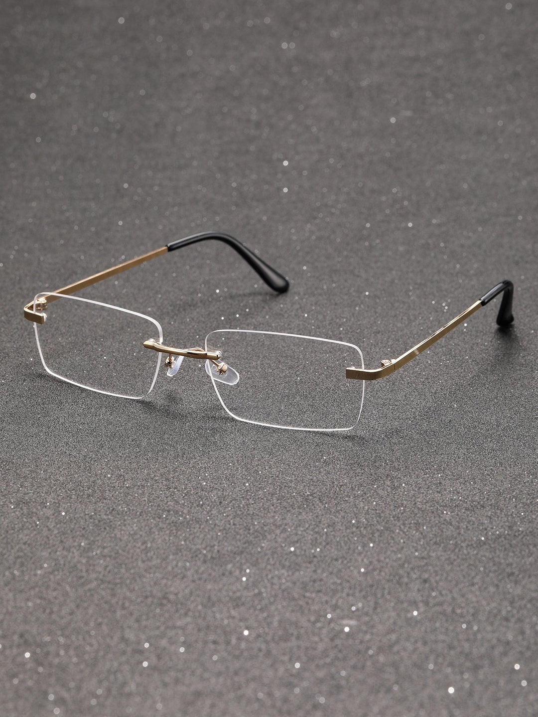 Old Money Two-Tone Metal Rimless Glasses